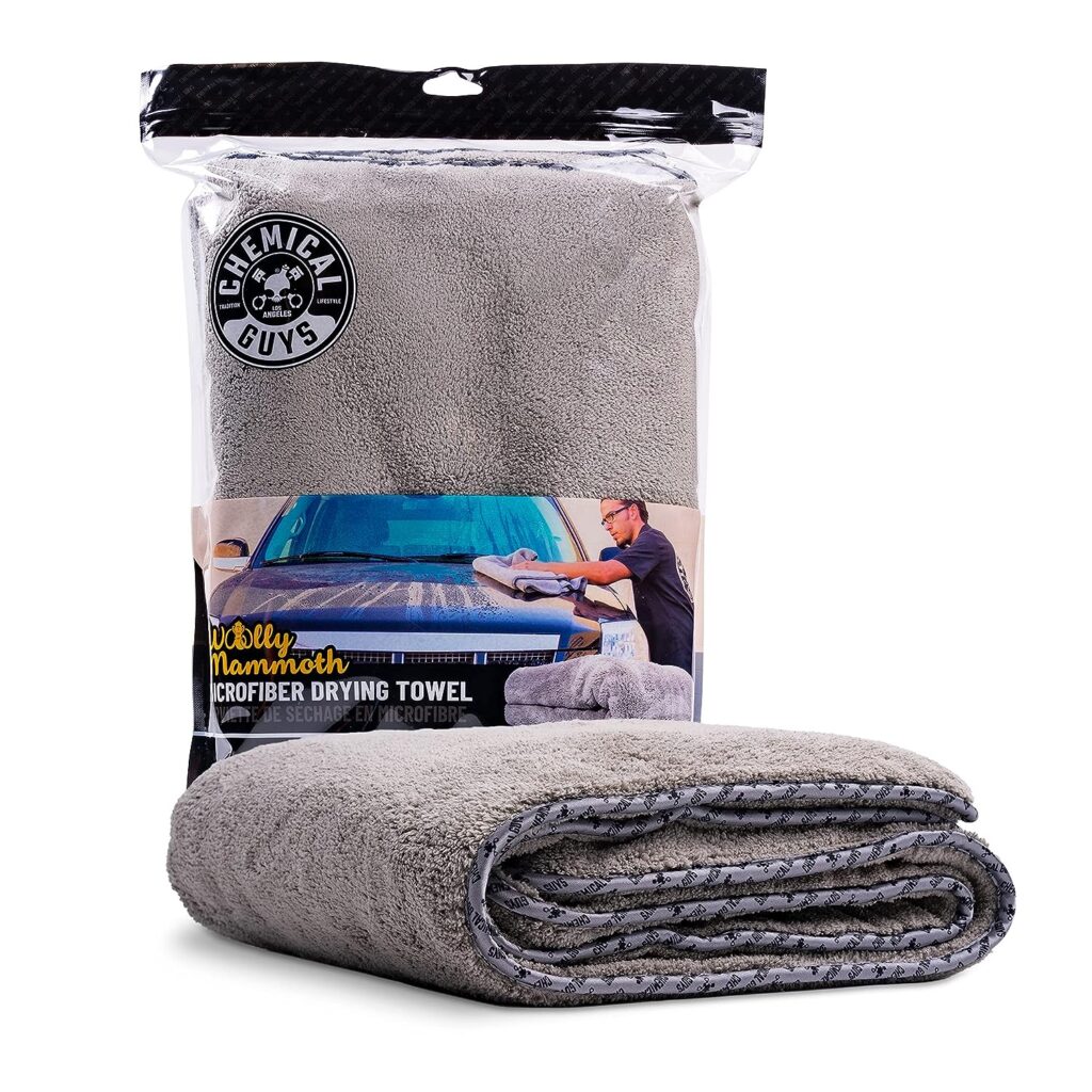 Chemical Guys Gray Woolly Mammoth Microfiber Towel