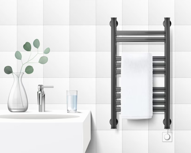 Towel Warmer Rack - Luxurious bathroom accessory providing warmth and comfort with its sleek design and efficient heating. Elevate your daily routine with spa-like luxury.