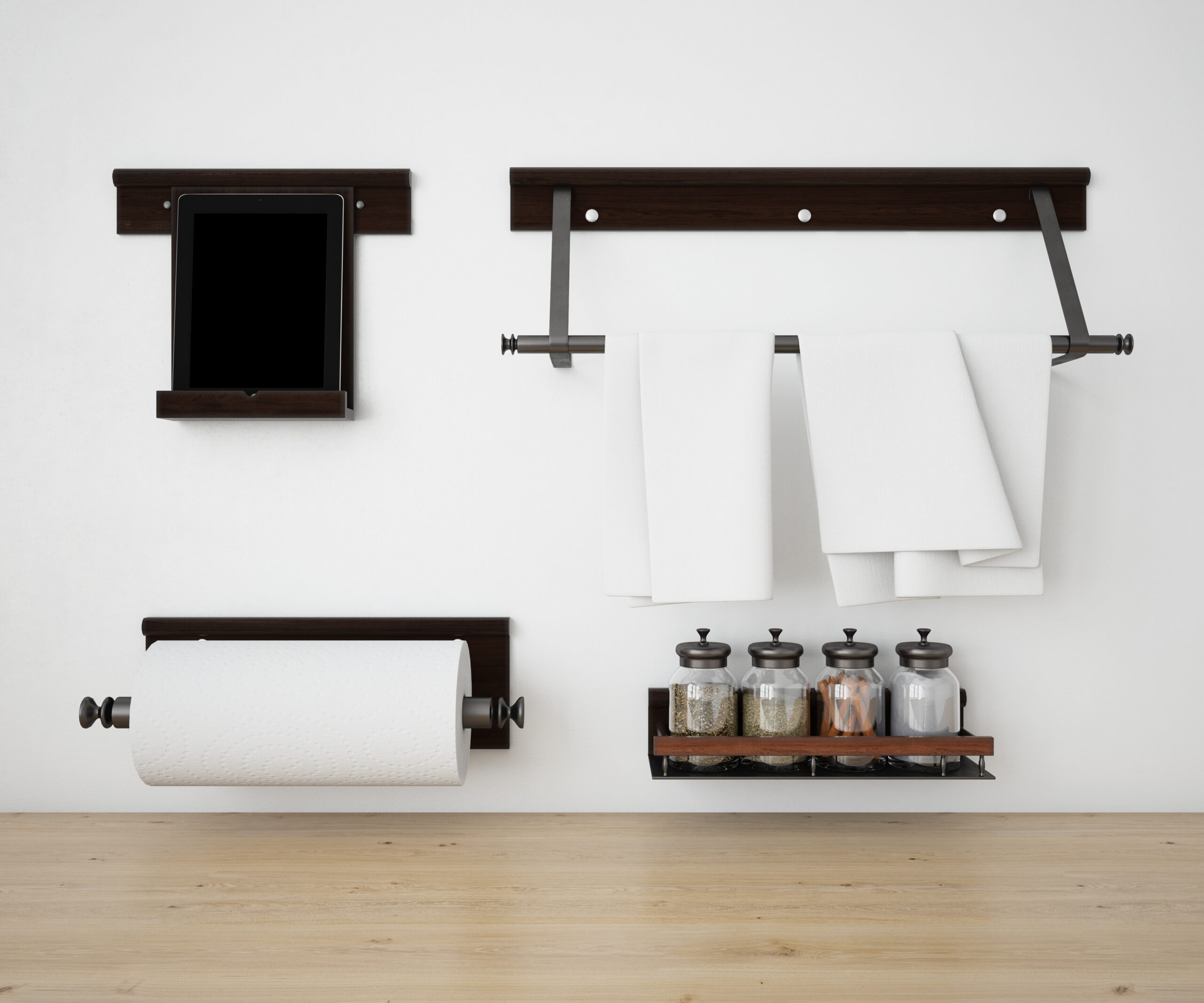 Organized Kitchen Essential: A stylish and practical kitchen towel holder, keeping your space tidy and efficient.