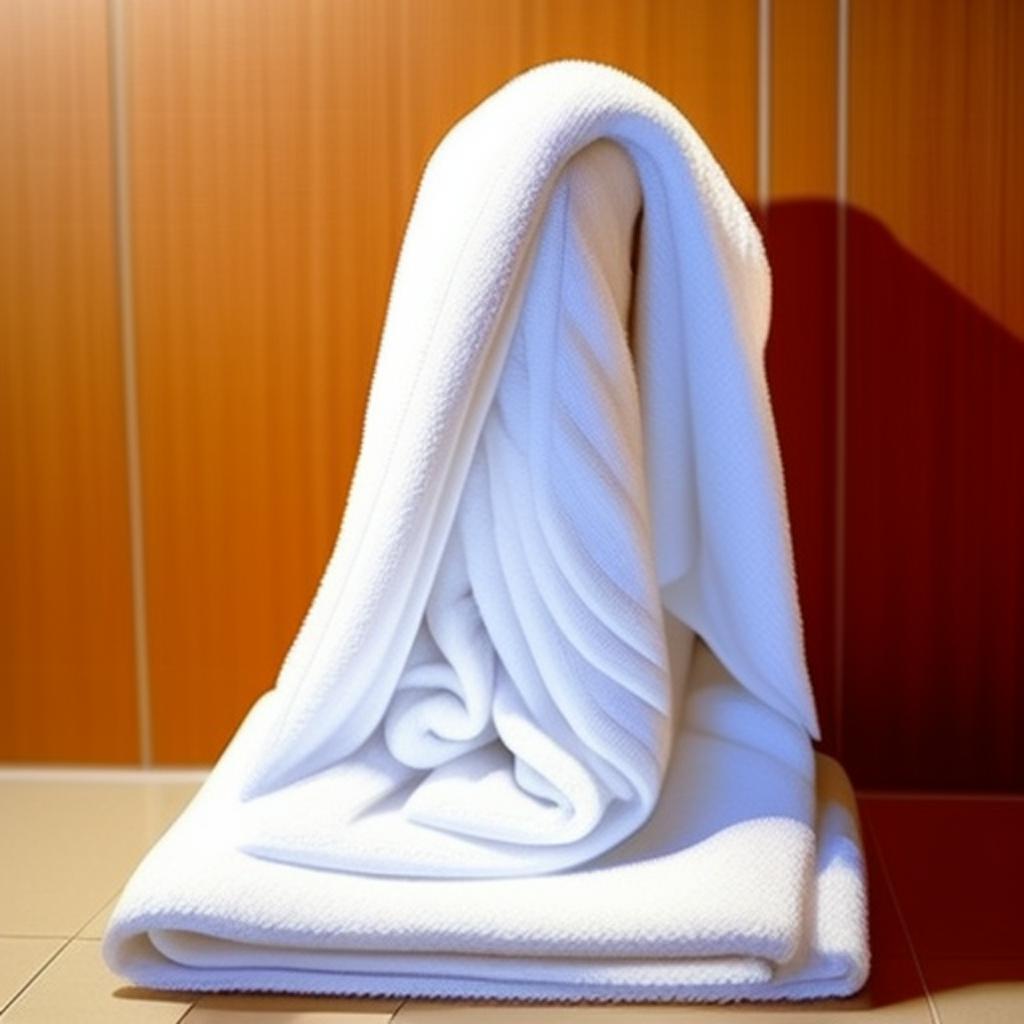 A beautiful towel folding technique