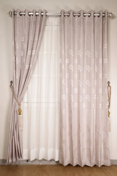 Home Decore with Double Curtain Rods